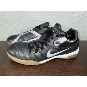 RARE Nike Total 90 Shift Black Soccer Cleats Astro Turf Indoor 2006 Size 7.5 EUC